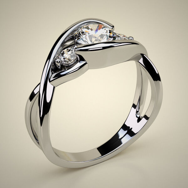 SIDE STONES ENGAGEMENT  RING ENG063